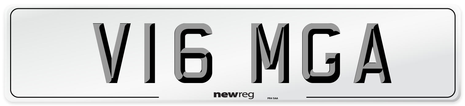 V16 MGA Number Plate from New Reg